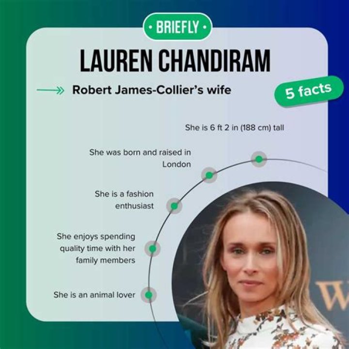 Who Is Robert James-Collier’s Wife Lauren Chandiram?